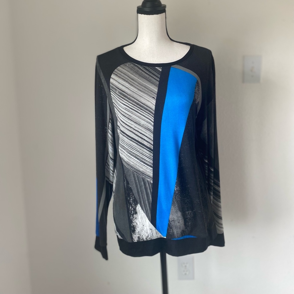 Helmut Lang Abstract Long Sleeve Tee Shirt / Size Medium